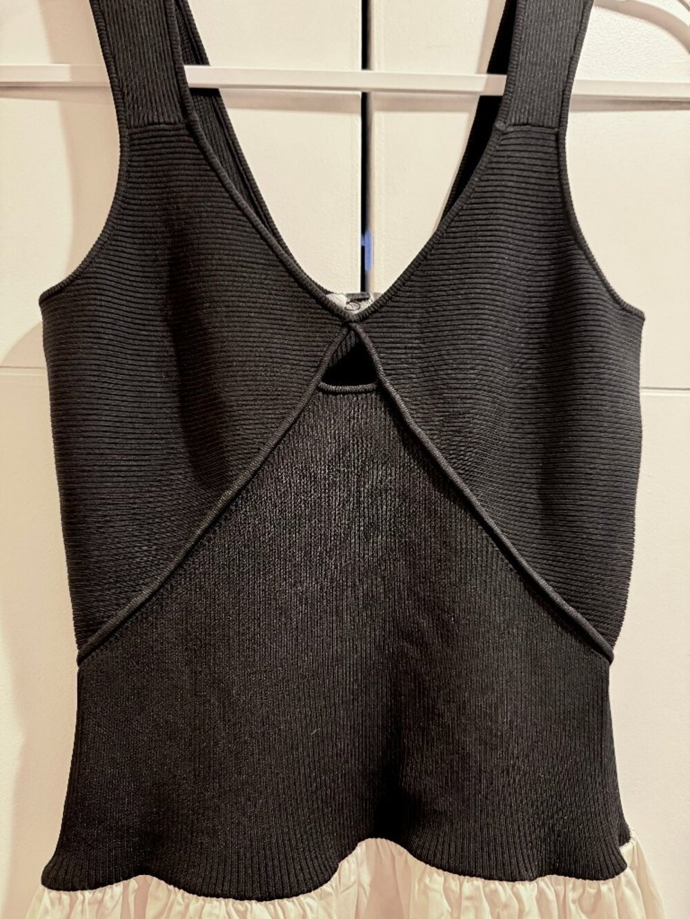 NWT Rails Raquel Dress Bodice Keyhole - Black Ivory - S - Picture 7 of 9